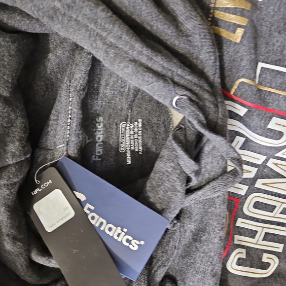 Fanatics Brand Charcoal San Francisco 49ers Super Bowl Hoodie. NWT. - Picture 5 of 7